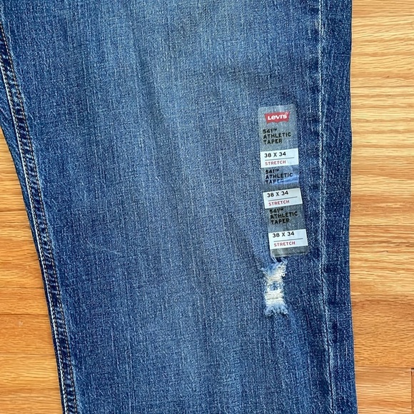 Men’s 541 Levi’s‎ athletic taper blue jeans 38/34 - Picture 4 of 7